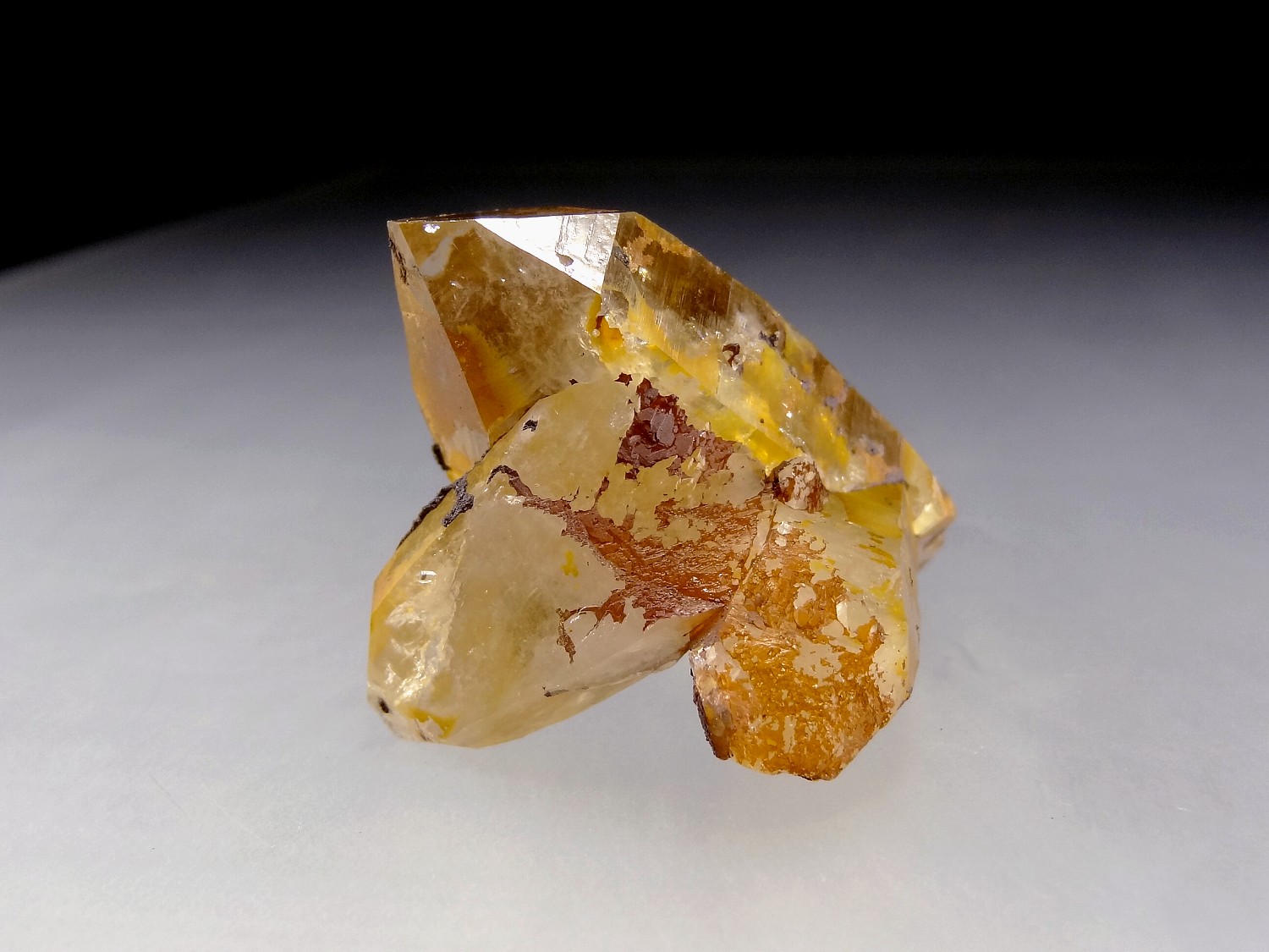 Quartz Crystal Cluster with Natural Orange & Brown Iron Oxides #29 | eBay